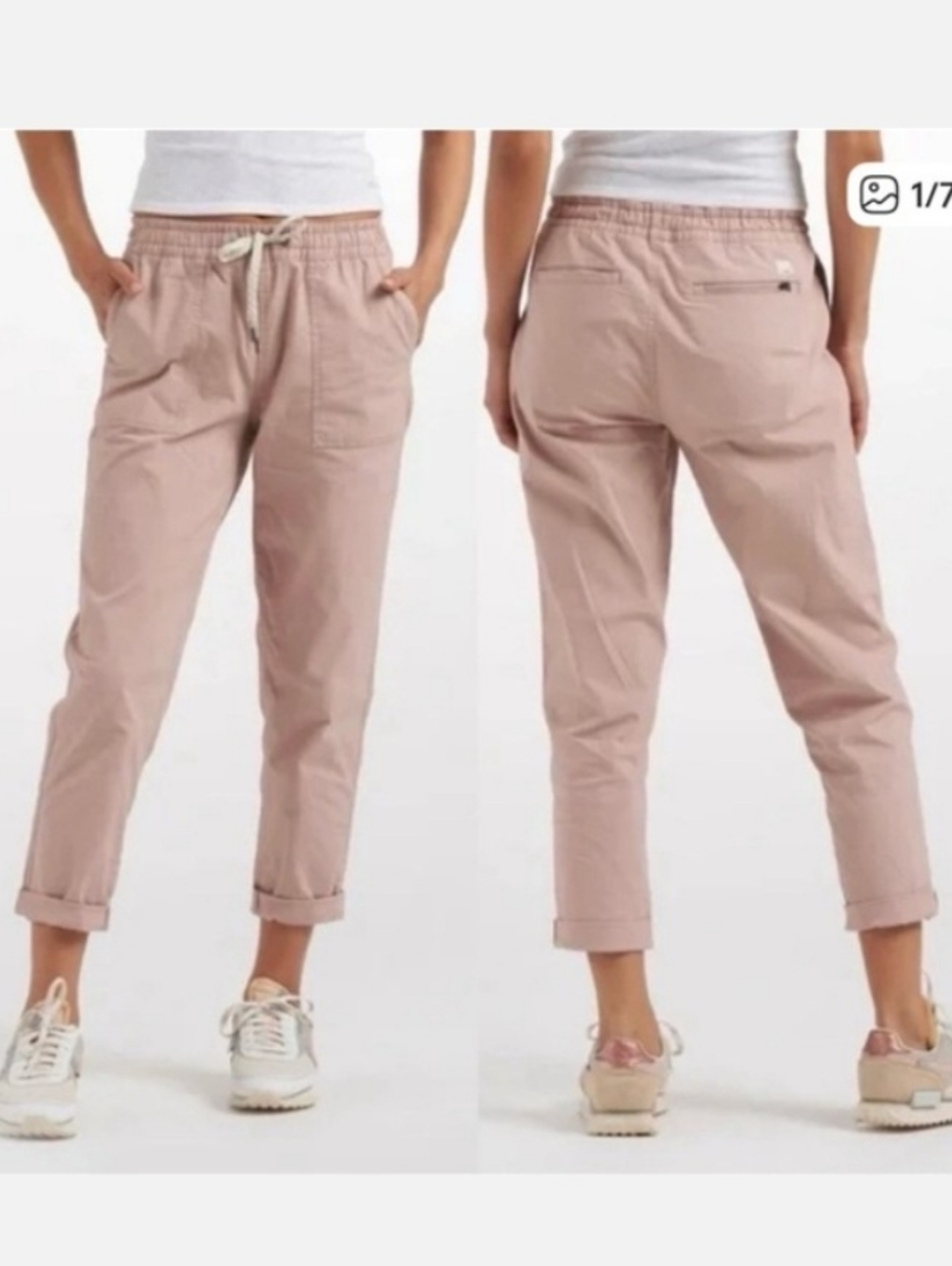 Vuori Women's Vintage Ripstop Pant - Dusty Rose/XS